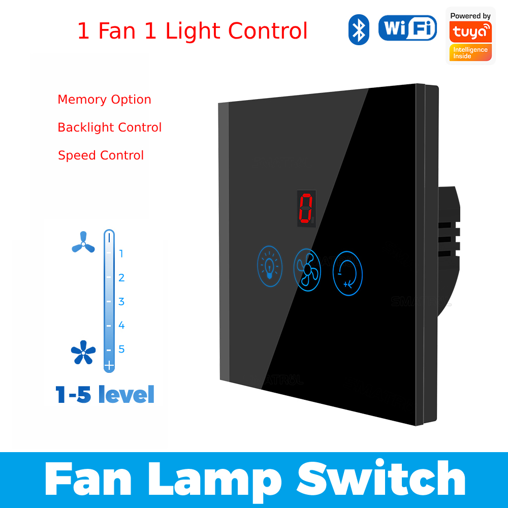Smart One Fan Regulator & One Light Switch - Image 4