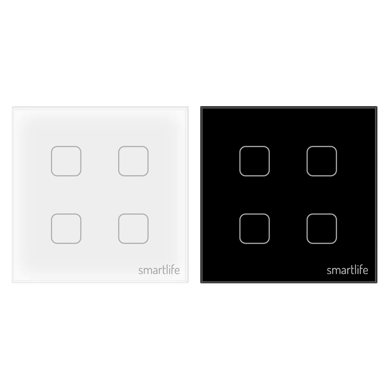 SmartLife 4 Gang Smart Touch Wall Switch (WiFi)