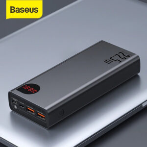 Baseus Adaman 22.5W 20000mAh Metal Digital Display Power Bank – QC3.0 + PD3.0 Fast Charging (PPAD000101)