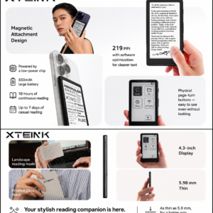 Portable e book reader