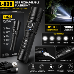 L-839 USB Rechargeable Flashlight