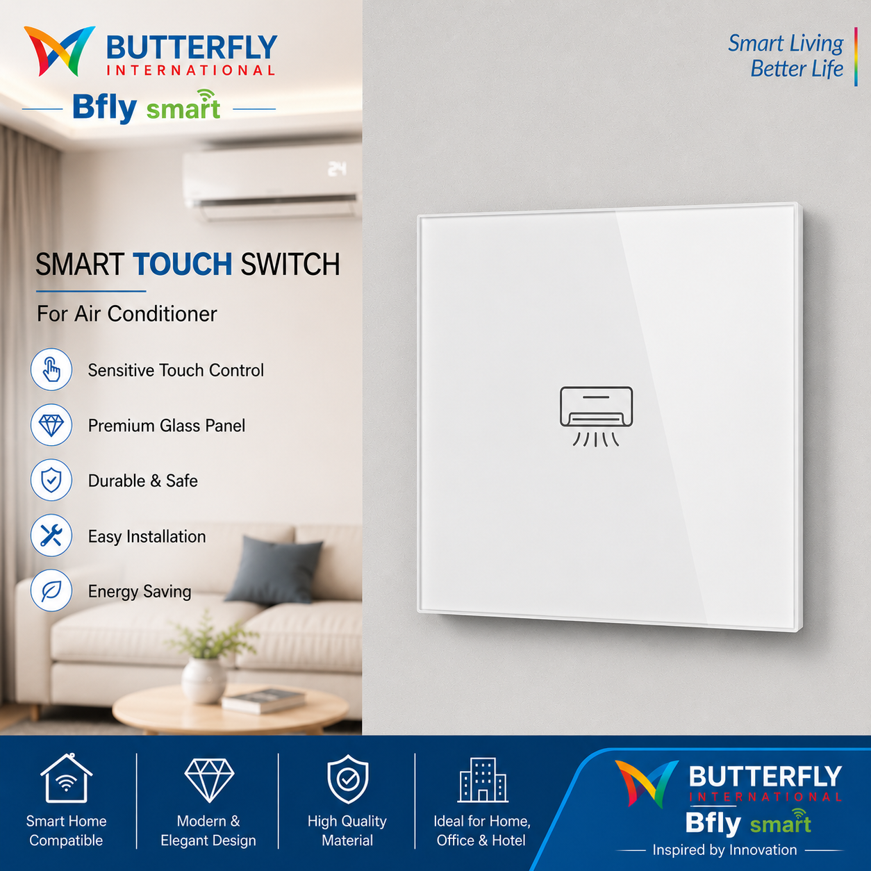Smart Air Conditioner Touch Switch